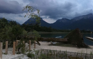 Tusnamie over lake Annecy, July 2019