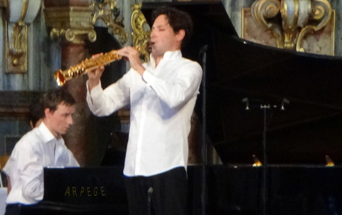 Gaspard Dehaenne, piano et sandro Compagnon, Saxophone soprano