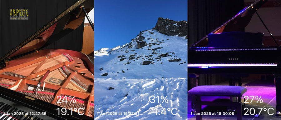 Contextes climatiques, Val Thorens 1er janvier 2025 pour récital Pascal Gallet